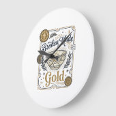 Gebrochenes wird zu Gold Jesus Kintsugi Gebrochene Große Wanduhr (Winkel)
