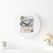 Gebrochenes wird zu Gold Jesus Kintsugi Gebrochene Große Wanduhr (Zuhause)