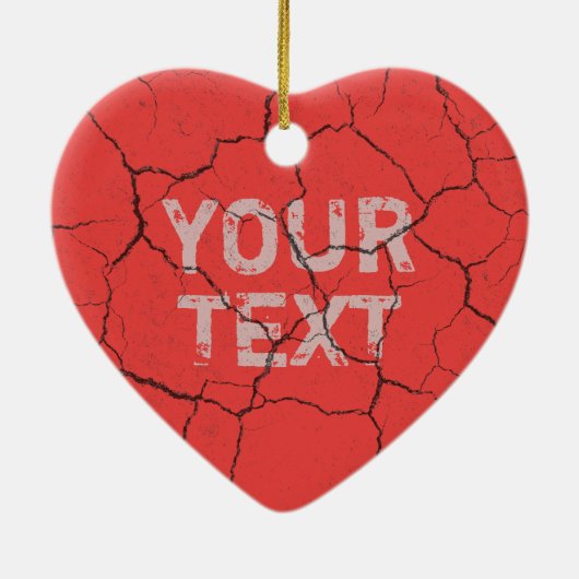 Gebrochenes Ziegelstein-Rot-   Keramik Ornament (Hinten)