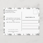 Gebrüchliche Weihnachtskrippe Feiertagspostkarte (Rückseite)