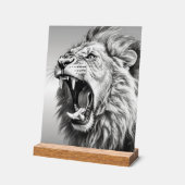 Gebrüll des Löwen  Acrylschild (Winkel)