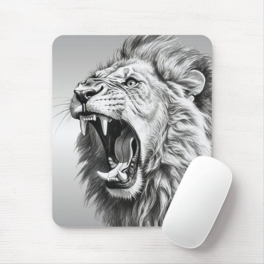 Gebrüll des Löwen Mousepad (Mit Mouse)