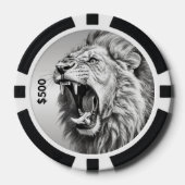 Gebrüll des Löwen Pokerchips (Vorderseite)