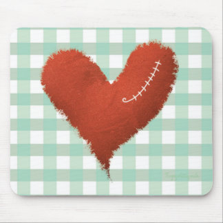 Gebrülltes Herz gebrochene Tragödie Rote Liebe Ged Mousepad