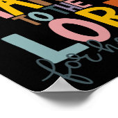 Gebt dem Herrn, Er ist ein guter Jesus Fall als Poster (Ecke)