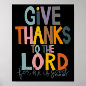 Gebt dem Herrn, Er ist ein guter Jesus Fall als Poster (Vorne)