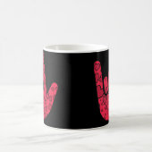 Gebt die Gebärdensprache I Liebe, die ihr Hand Sig Kaffeetasse (Mittel)