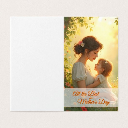 Gebt die mütterliche Liebe in blühendem Licht (Außenseite Aufgefaltet)