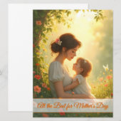 Gebt die mütterliche Liebe in blühendem Licht (Vorne/Hinten)