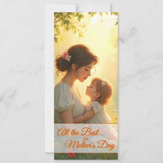 Gebt die mütterliche Liebe in blühendem Licht (Vorderseite)