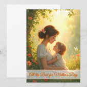 Gebt die mütterliche Liebe in blühendem Licht (Vorne/Hinten)
