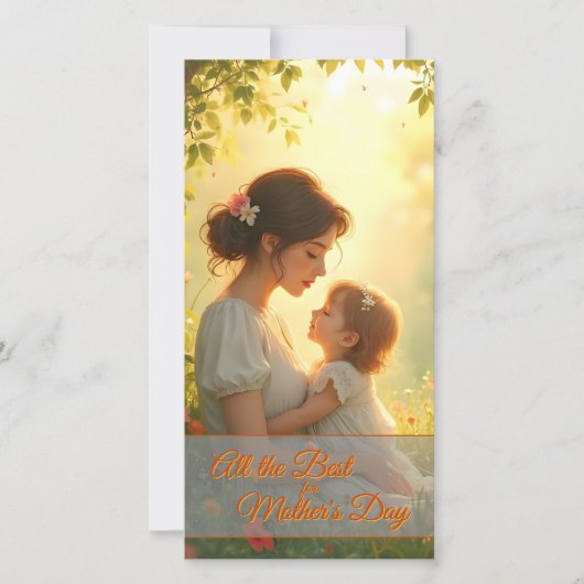 Gebt die mütterliche Liebe in blühendem Licht (Vorderseite)