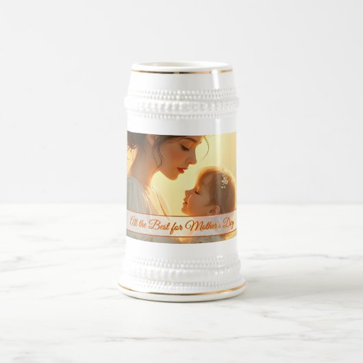 Gebt die mütterliche Liebe in blühendem Licht Bierglas (Mittel)