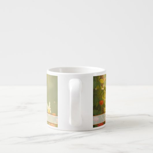 Gebt die mütterliche Liebe in blühendem Licht Espressotasse (Rückseite)