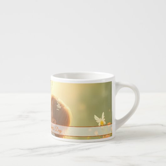 Gebt die mütterliche Liebe in blühendem Licht Espressotasse (Rechts)