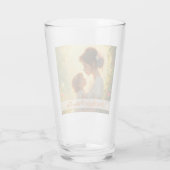 Gebt die mütterliche Liebe in blühendem Licht Glas (Rückseite)