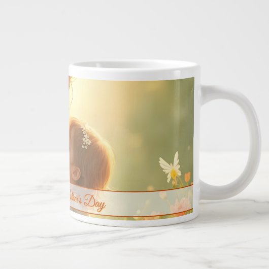 Gebt die mütterliche Liebe in blühendem Licht Jumbo-Tasse (Rechts)