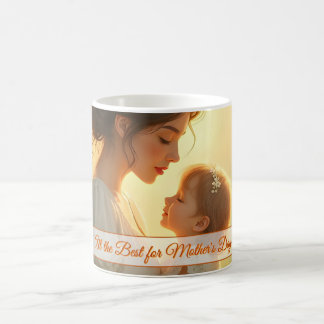 Gebt die mütterliche Liebe in blühendem Licht Kaffeetasse