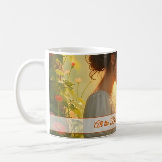 Gebt die mütterliche Liebe in blühendem Licht Kaffeetasse (Links)