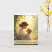 Gebt die mütterliche Liebe in blühendem Licht Karte (Gelbe Blume)