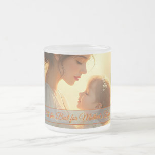 Gebt die mütterliche Liebe in blühendem Licht Mattglastasse