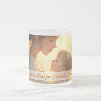 Gebt die mütterliche Liebe in blühendem Licht Mattglastasse