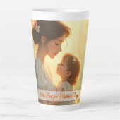 Gebt die mütterliche Liebe in blühendem Licht Milchtasse (Vorderseite)