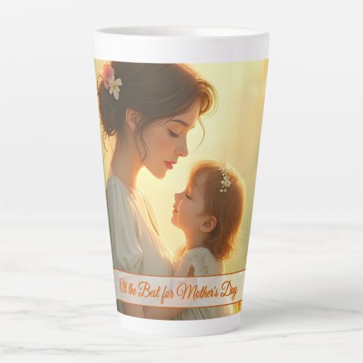 Gebt die mütterliche Liebe in blühendem Licht Milchtasse (Vorderseite)