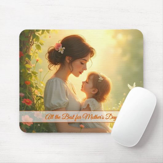 Gebt die mütterliche Liebe in blühendem Licht Mousepad (Mit Mouse)