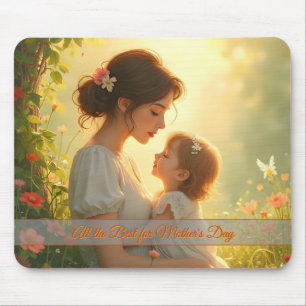Gebt die mütterliche Liebe in blühendem Licht Mousepad