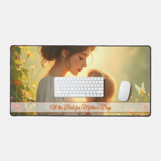Gebt die mütterliche Liebe in blühendem Licht Schreibtischunterlage (Tastatur & Maus)