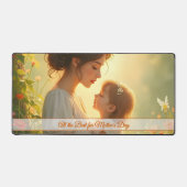 Gebt die mütterliche Liebe in blühendem Licht Schreibtischunterlage (Vorderseite)