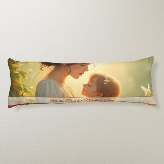 Gebt die mütterliche Liebe in blühendem Licht Seitenschläferkissen (Rückseite)