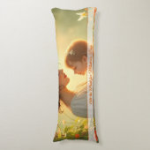 Gebt die mütterliche Liebe in blühendem Licht Seitenschläferkissen (Vorderseite Vertikal)