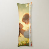 Gebt die mütterliche Liebe in blühendem Licht Seitenschläferkissen (Rückseite (Vertikal))