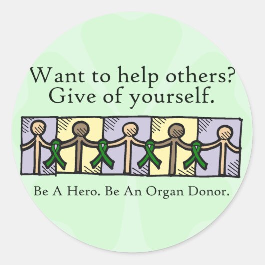 Gebt euch selbst runder aufkleber (Vorderseite)