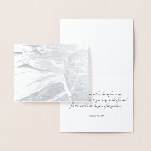 "Gebt eurem göttlichen Feuer Flügel!" Folienkarte (Anzeige)