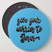 Gebt Jesus eure Sorgen Button (Vorne & Hinten)