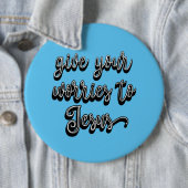 Gebt Jesus eure Sorgen Button (Beispiel)