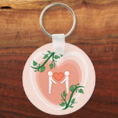 Gebt Liebe Herz Schlüsselanhänger (Vorderseite)