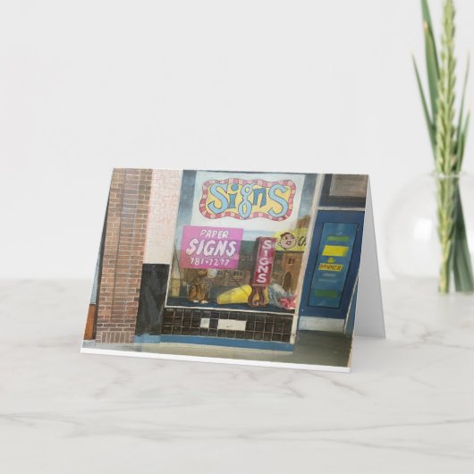 Gebt mir ein Zeichen Karte (Vorderseite)