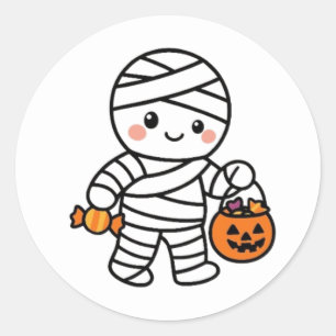 Gebt Mummy Candy Runder Aufkleber