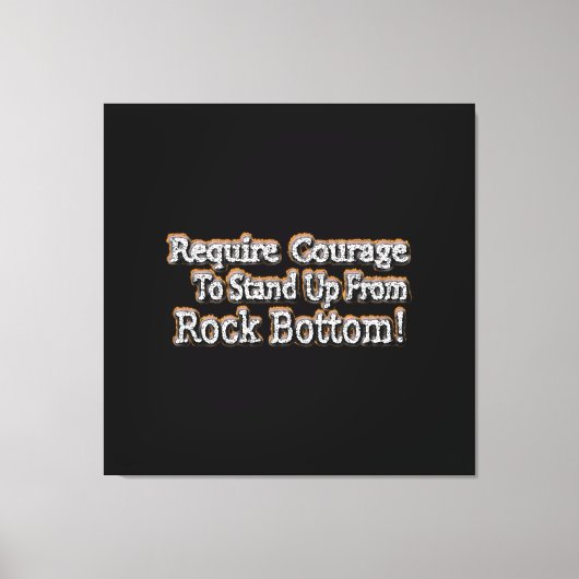 "Gebt Mut" Niedliches Design. Jetzt kaufen Leinwanddruck (Vorderseite)