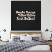 "Gebt Mut" Niedliches Design. Jetzt kaufen Leinwanddruck (Insitu (Schlafzimmer))