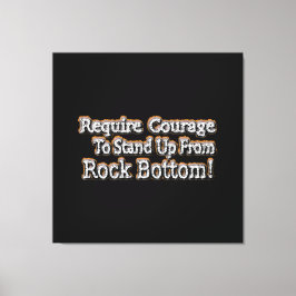 "Gebt Mut" Niedliches Design. Jetzt kaufen Leinwanddruck