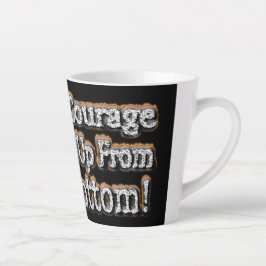 "Gebt Mut" Niedliches Design. Jetzt kaufen Milchtasse