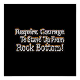 "Gebt Mut" Niedliches Design. Jetzt kaufen Poster