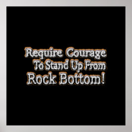 "Gebt Mut" Niedliches Design. Jetzt kaufen Poster