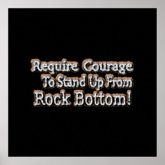 "Gebt Mut" Niedliches Design. Jetzt kaufen Poster (Vorne)