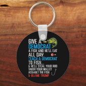 Gebt republikanischen Männern einen demokratischen Schlüsselanhänger (Vorderseite)